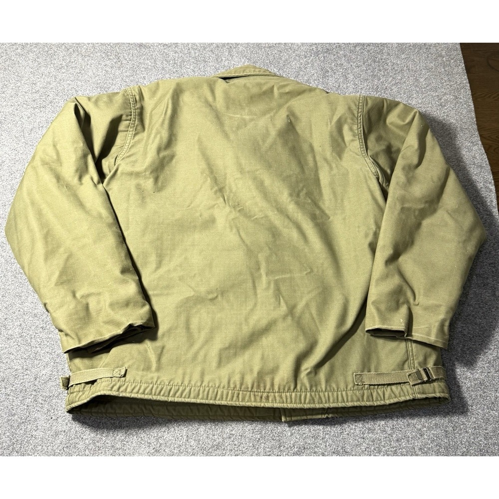 Vintage 60s A-2‎ Deck Jacket 1968 Size Medium Cold Weather Permeable Vietnam N-1 - Picture 2 of 14